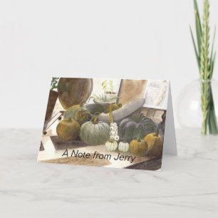 Pompoenen Notitiekaartje