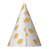 Pompoenen op grijs feesthoedjes (Achterkant)