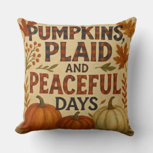 Pompoenen, Plaid & vreedzame dagen Kussen
