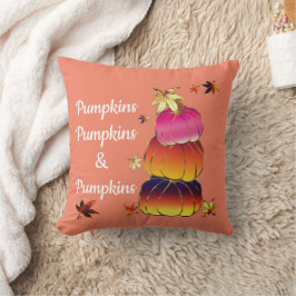 Pompoenen & Pompoenen Gradiënt Goud & Folie Textuu Kussen