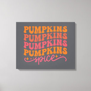 Pompoenen Pompoenen Pompoenen Spice Canvas Afdruk