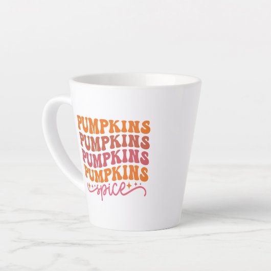 Pompoenen Pompoenen Pompoenen Spice Latte Mok (Linkerhoek)