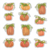 Pompoenen Pompoenen Pompoenen Sticker (Voorkant)