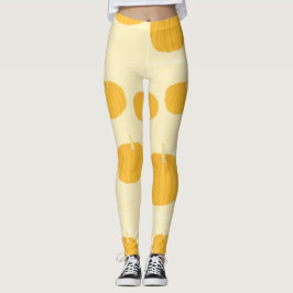 Pompoenen schilderkunst leggings