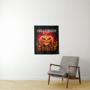 POMPOENEN SKULLS SKELET HALLOWEEN WANDKLEED