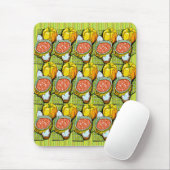 Pompoenen, soep en gestripte achtergrond muismat (Met muis)