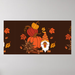 Pompoenen, steranijs, kaneelstokjes, herfstlev poster
