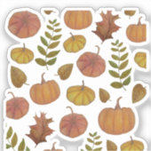 Pompoenen  sticker (Voorkant)