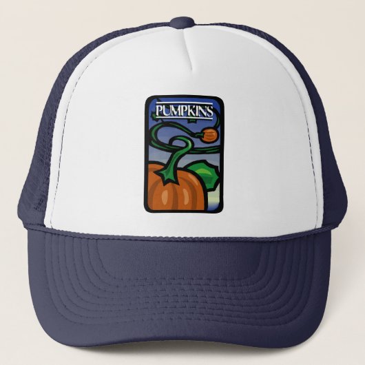 Pompoenen Trucker Pet (Voorkant)