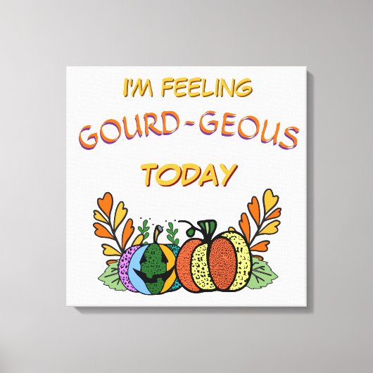 pompoenen van kalebas en Herfst Canvas Afdruk (Voorkant)