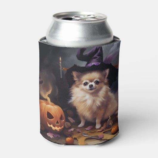 Pompoenen van Pommeren Halloween eng Blikjeskoeler (Blikje Voorkant)