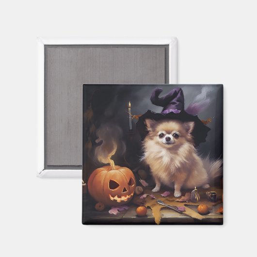 Pompoenen van Pommeren Halloween eng Magneet (Voorkant / Achterkant)