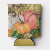 Pompoenen - Waterverf Blikjeskoeler (Voorkant)