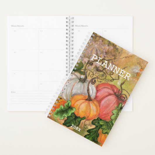 Pompoenen - Waterverf -  Planner (Display)