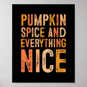Pompoengewürz En Alles Leuk Voorjaar Herfst Seizoe Poster