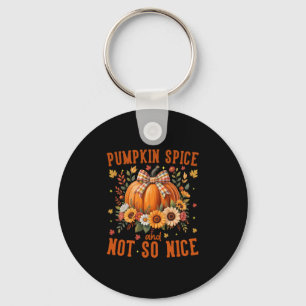 Pompoengewürz en niet zo leuk Funny Fall Happy Tha Sleutelhanger