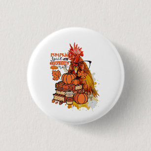 Pompoengewuurz En Alles Wat Leuk Is Voorjaar Kip T Ronde Button 3,2 Cm