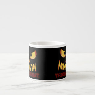 Pompoengezicht 2 espresso kop