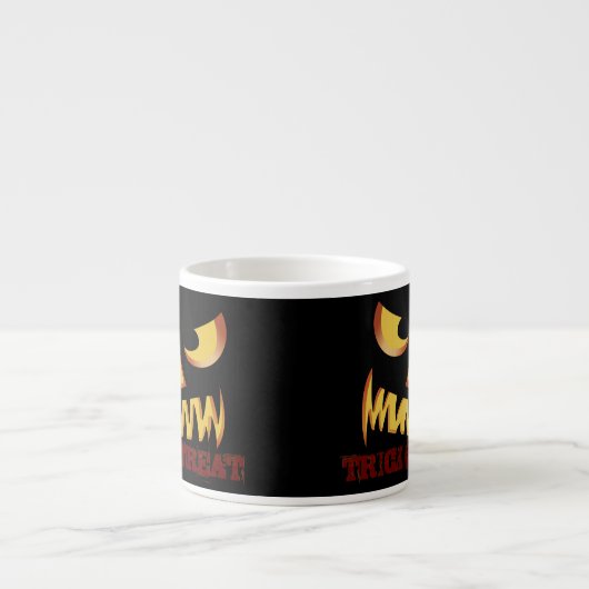 Pompoengezicht 2 espresso kop (Voorkant)
