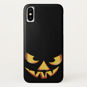 Pompoengezicht 3 voor Halloween iPhone X Hoesje