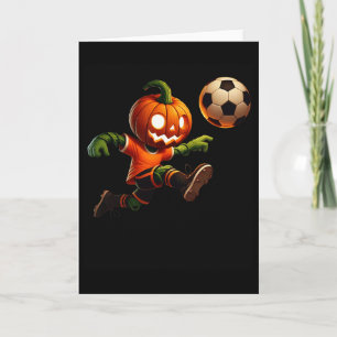 Pompoengezicht Voetbal Halloween Kostuum Mannen Jo Kaart