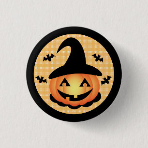 pompoenheks-Button Ronde Button 3,2 Cm