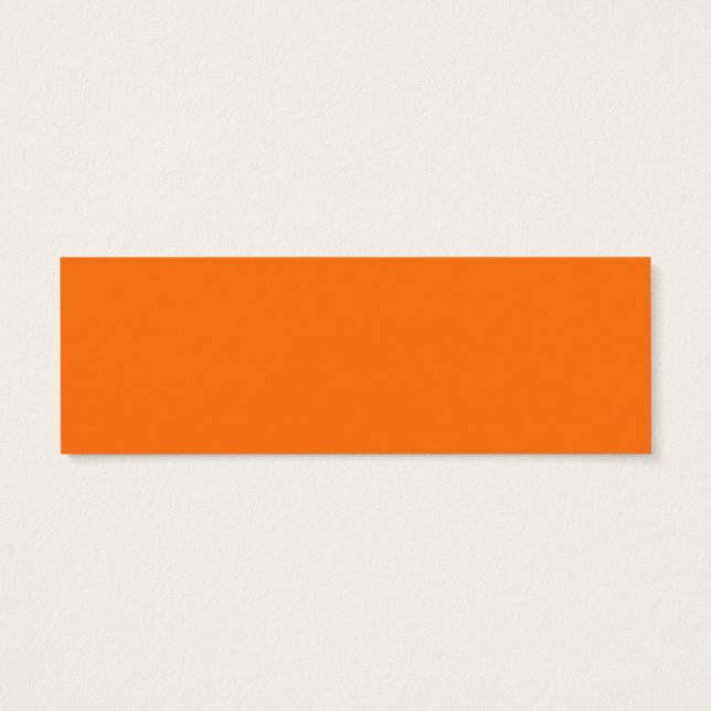 Pompoenhex-code FF7518 Mini Visitekaartjes (Achterkant)