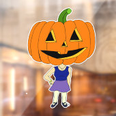 pompoenhoofd chibi raamsticker (Vel 2)
