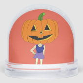 pompoenhoofd chibi sneeuwbol (Achterkant)