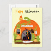 pompoenhuis briefkaart (Voorkant / Achterkant)