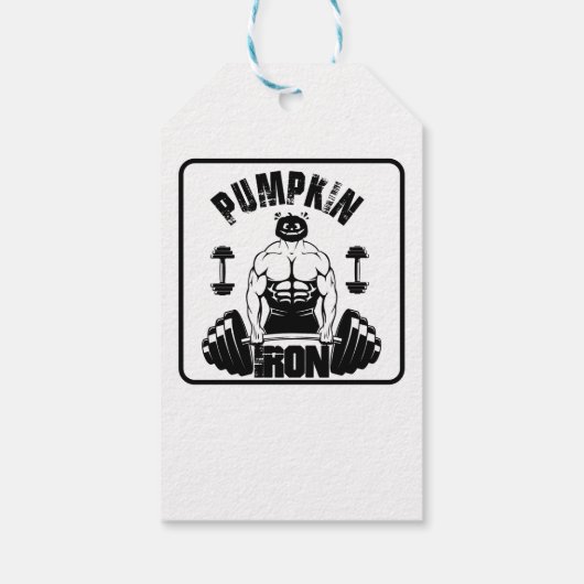 pompoenijzer cadeaulabel (Achterkant)