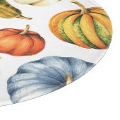 Pompoenillustratie: Naadloze Waterverf Snijplank (Hoek)