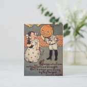 Pompoenjongen ( Halloween Kaart) Briefkaart (Staand voorkant)