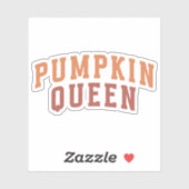 Pompoenkoningin - Herfst | Vinyl gesneden vinyl Sticker (Vel)