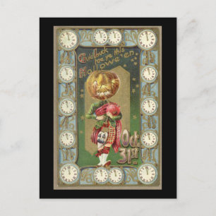 Pompoenkop met Kilt  Briefkaart