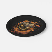 Pompoenkop Papieren Bordje (Gekanteld)