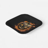 Pompoenkop Papieren Bordje (Gebogen)