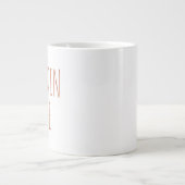 "Pompoenkruid" Eenvoudige moderne boerderij Extra Grote Beker (Voorkant)