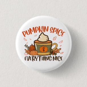 Pompoenkruid en alle mooie Herfst Halloween Ronde Button 3,2 Cm