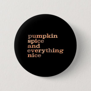 Pompoenkruid en alles leuk grappig herfst ronde button 5,7 cm
