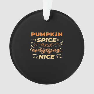 Pompoenkruid en alles leuke essentiële slogan ornament