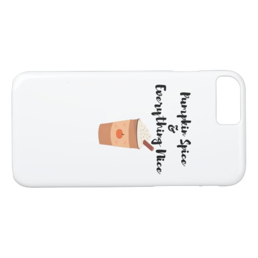 Pompoenkruid en alles leuke Schattigee slogan Case-Mate iPhone Case (Achterkant (Horizontaal))