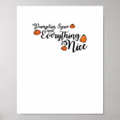 Pompoenkruid en alles mooi - Black Phrase W Poster (Voorkant)