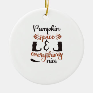 Pompoenkruid en alles mooi - grappige herfst D Keramisch Ornament
