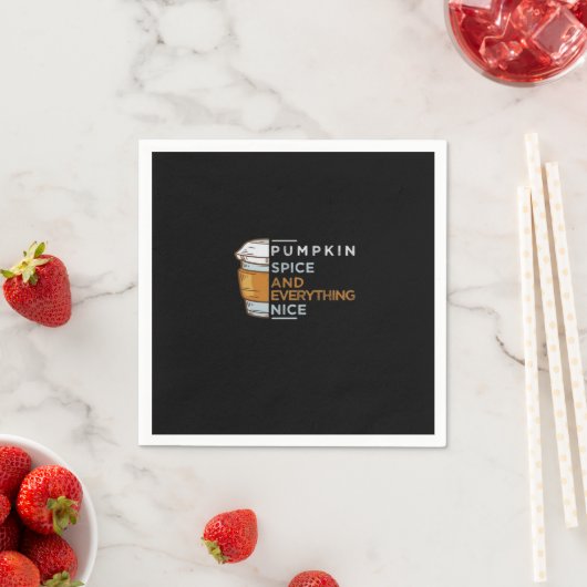 Pompoenkruid en alles mooi Schattige pompoengras Servet (Insitu)