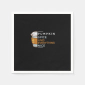 Pompoenkruid en alles mooi Schattige pompoengras Servet (Voorkant)