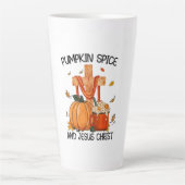 Pompoenkruid en Jezus Christus Latte Mok (Voorkant)
