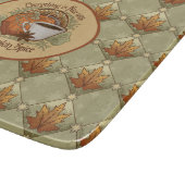 Pompoenkruid is mooi met herfstbladeren patroon snijplank (Hoek)