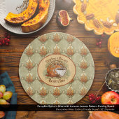 Pompoenkruid is mooi met herfstbladeren patroon snijplank