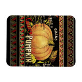 Pompoenlabel Antiek vlindermerk Magneet (Horizontaal)